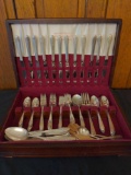 1847 Rogers Bros. Exquisite Silver plated flatware set
