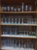 Outstanding Vintage glass stemware glasses lot