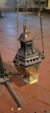 Vintage brass hanging incense burner