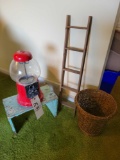 Gumball Machine, stool, ladder
