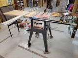 Craftsman 10in table saw with casters