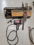 Bits, carrier, drill, pipe wrench
