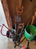 Saws, loppers, garden tools