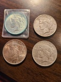 (3) 1922, and 1923 Peace dollars, bid x 4