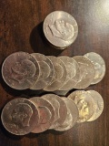 Assorted Eisenhower dollars, many bicentennial, bid x 16