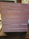 2013-14 mint proof sets, bid x 6