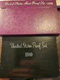 1980s proof sets, bid x 8