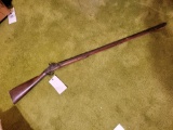 Early unmarked black powder rifle 39in barrel