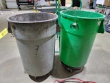 (2) Trash Cans on Casters