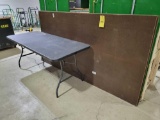 6ft Plastic Folding Table, (6) Sheets 1/8in Tempered Service