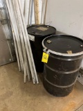 (2) 55 gallon drums and lights