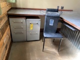 Filing Cabinets, Chair, Shredder