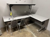 (3) Folding Tables and (2) Chairs
