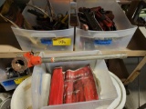 Lots of Pipe Wrenches, hex keys, Threader, and more hand tools