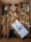 Set of gold plated stainless flatware