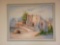 Large Southwest framed art with (2) smaller paintings