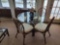Rattan Glass top table with 4 matching chairs