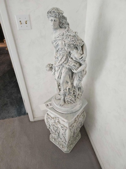 Ceramic statue with stand
