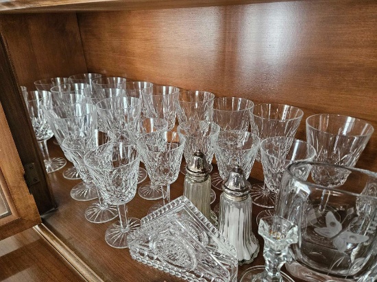 Waterford crystal stemware, pattern glass