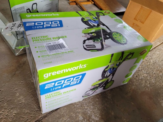 New Green works 2000psi pressure washer