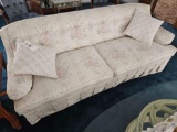 Floral sofa with 2 matching chairs