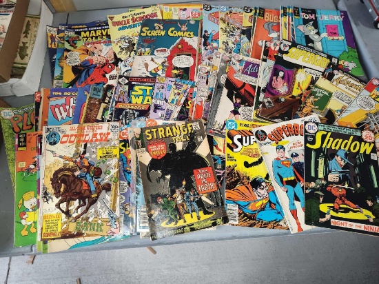 80 Vintage Comic Books, Shadow, Star wars, Strange Talk,