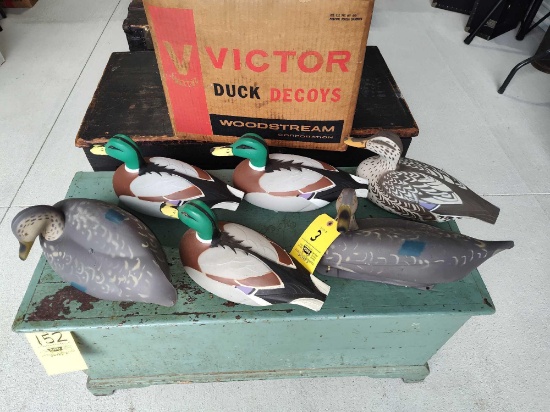 Vintage Victor Duck Decoys Original Box