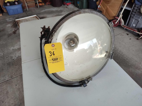 Large Vintage Industrial Light 17" diameter