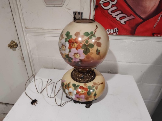 Awesome Early Made in America Banquet Lamp Gone With the Wind 24" tall Works