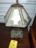 Early Slag Glass Lamp 17