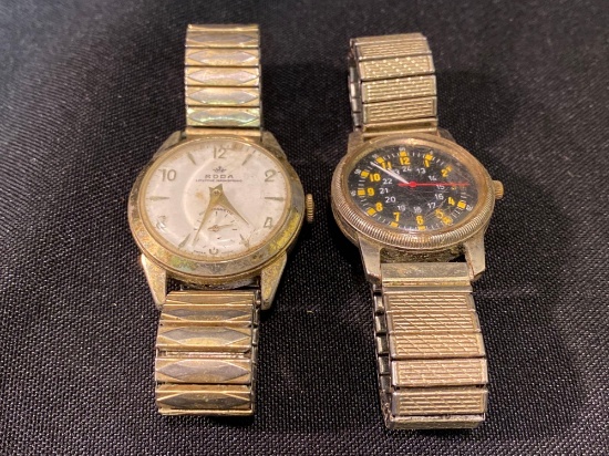 Rods Lifetime Manspring & Military Type A-D Wrist Watches