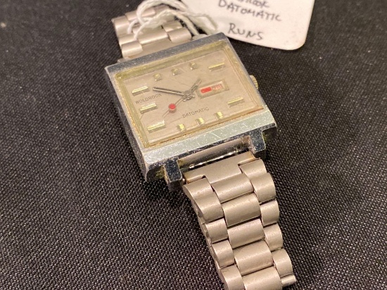 Rare Wolbrook Datomatic Wrist Watch