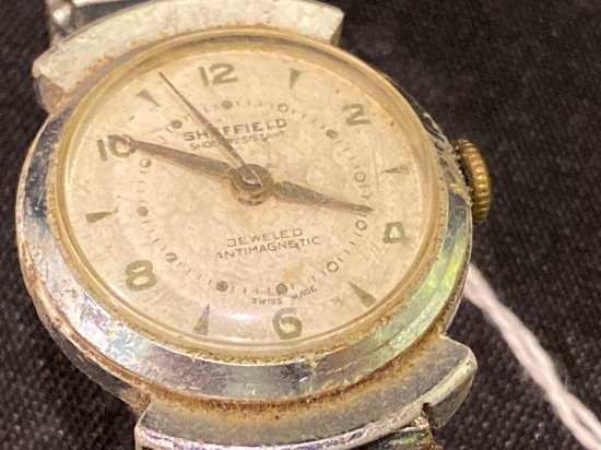 Sheffield Jeweled Antimagnetin Wrist Watch