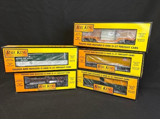 Rail King box cars, tank car (5)