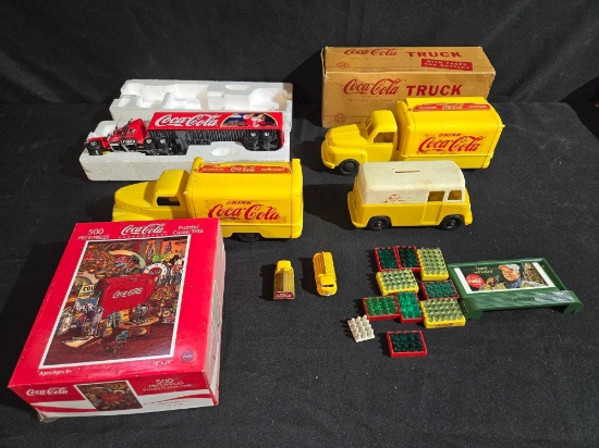 Plastic Coca Cola Trucks, ,Puzzle & Semi Truck