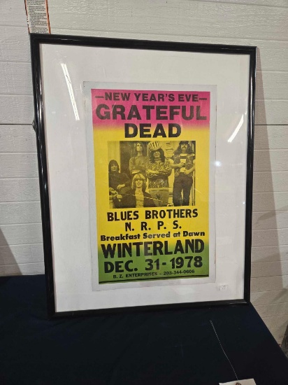 Framed Garteful Dead Poster