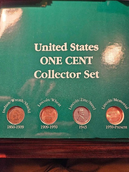 US one cent collector set