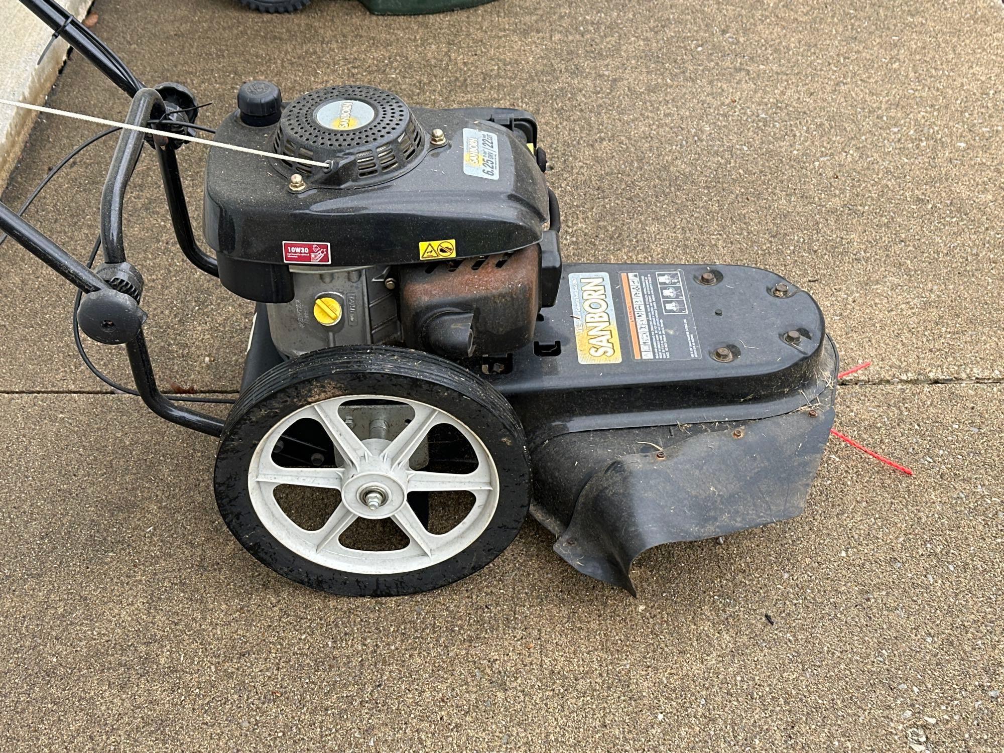 Sanborn 22in cut Walk Behind weed trimmer | Proxibid