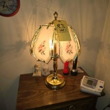 Vintage Hall Tree, Lamp & Collectibles