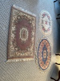 3 rugs.