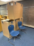 Virco student chairs (12)