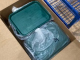 Box Full Of Green Trays