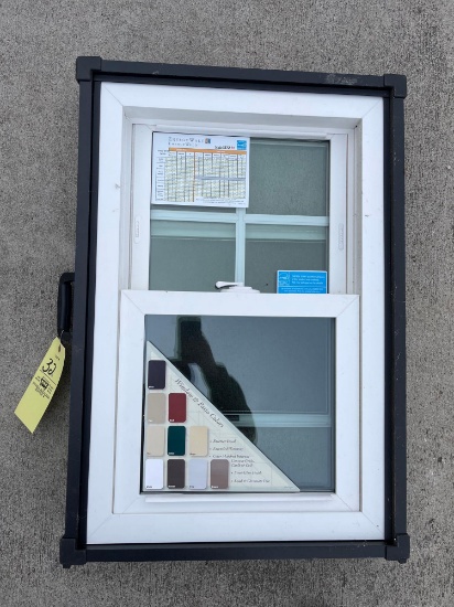 Small energy wall window in carrying case