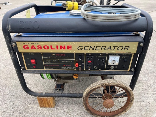 ETQ model 3600 gasoline generator
