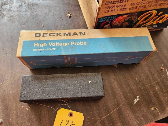 Beckman High Voltage Probe & Lasico No. 121 Planimeter