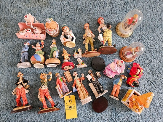 Assortment of Clown Figures