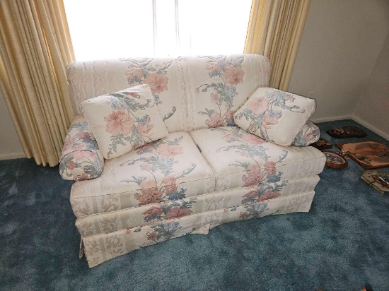 3 Cushion Couch and Loveseat - Floral Design - nice