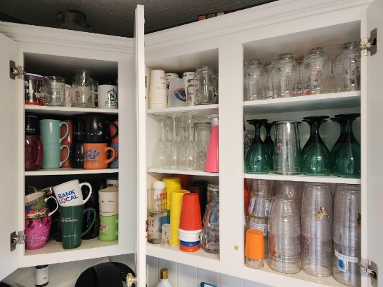 Contents of 5 Kitchen Cabinets