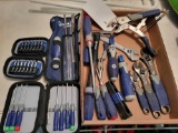 Like New Kobalt tools, Bit set, Files, Grips, Pliers, and more