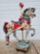 Fantastic large carousel style horse with fancy show gear & rhinestones